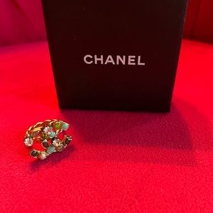 Authentic Chanel ring gold plated size 7